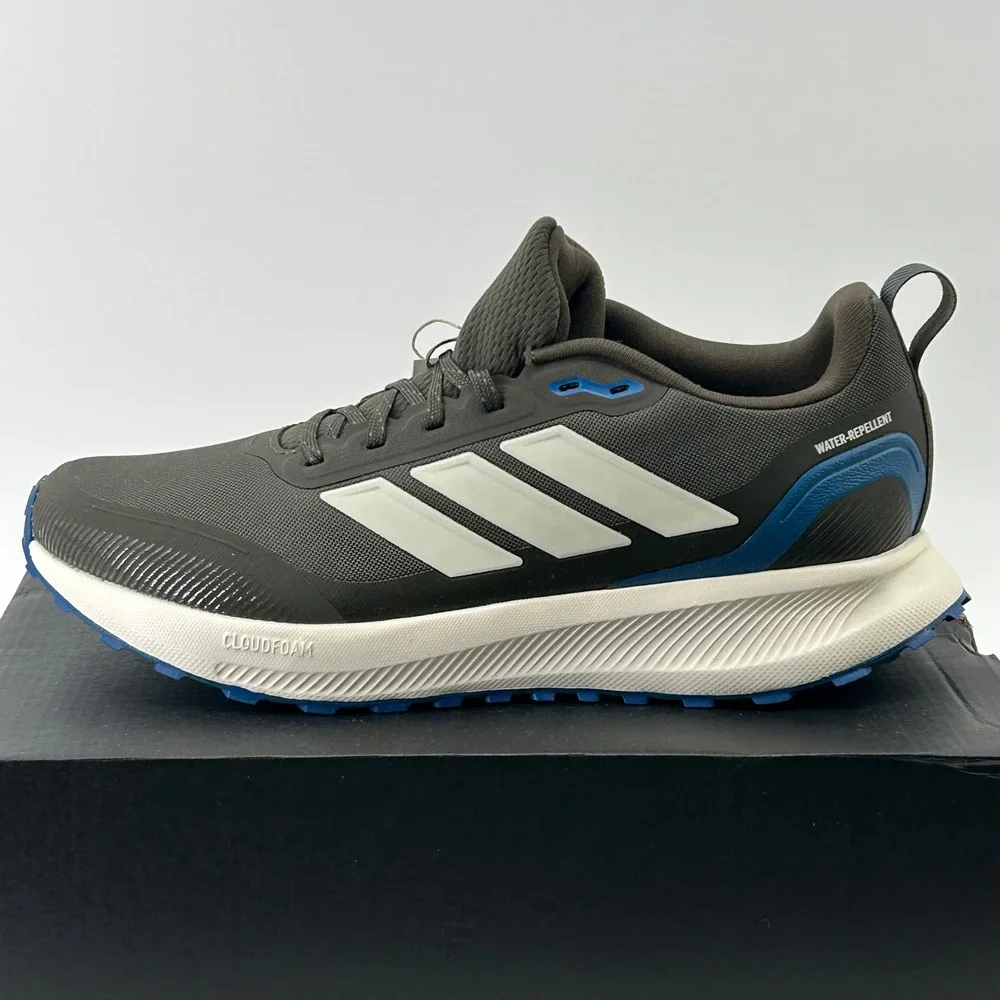 Adidas Runfalcon 5 TR Mens Size 8 Olive Green Blue JQ6958 Trail Running NEW